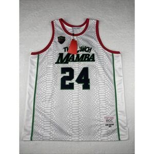 Headgear Classics Basketball Jersey Grinch Kobe Bryant #24 Black Mamba Mens 4XL